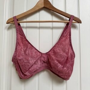 NWOT Understance Lace Bralette in Berry Pink. Size 40D/DD
